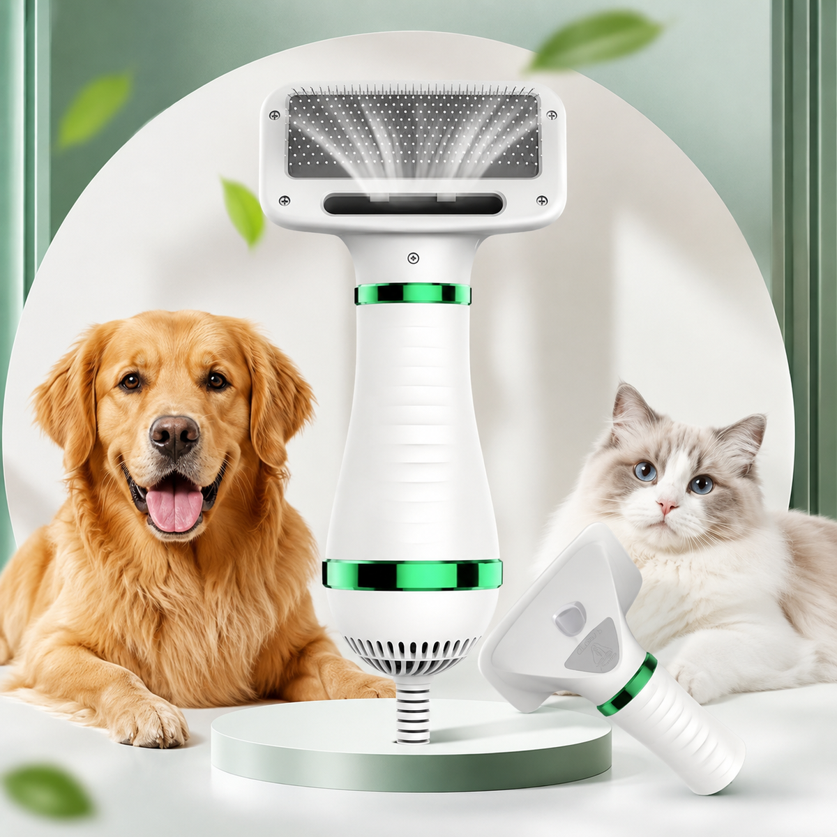 Cepillo Secador Inalámbrico y Portátil 2 en 1 para Perros y Gatos