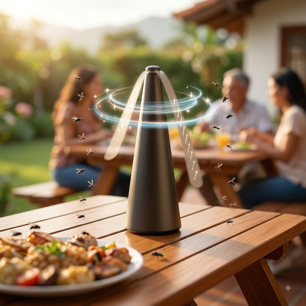 Ventilador Repelente de Moscas Ecológico – Portátil y Sin Químicos