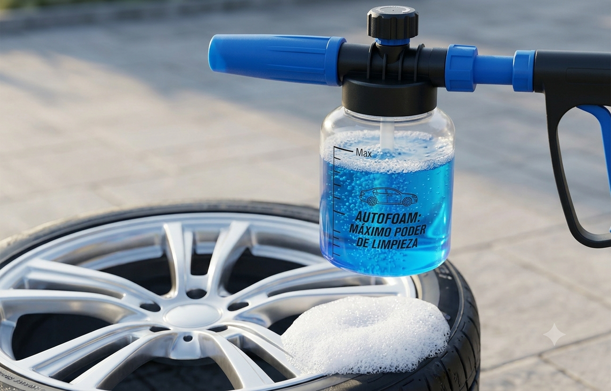 Pistola Generadora de Espuma Carwash Cannon – Cañón de Lavado para Manguera