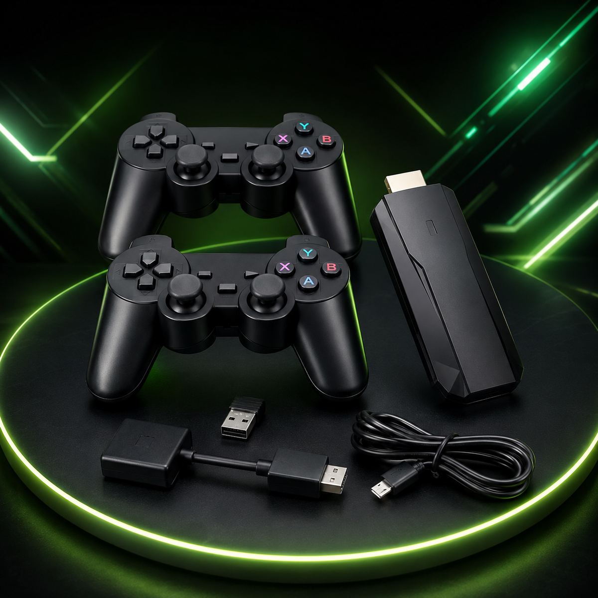 Consola de Videojuegos Multijuegos con 2 Controles Inalámbricos para TV